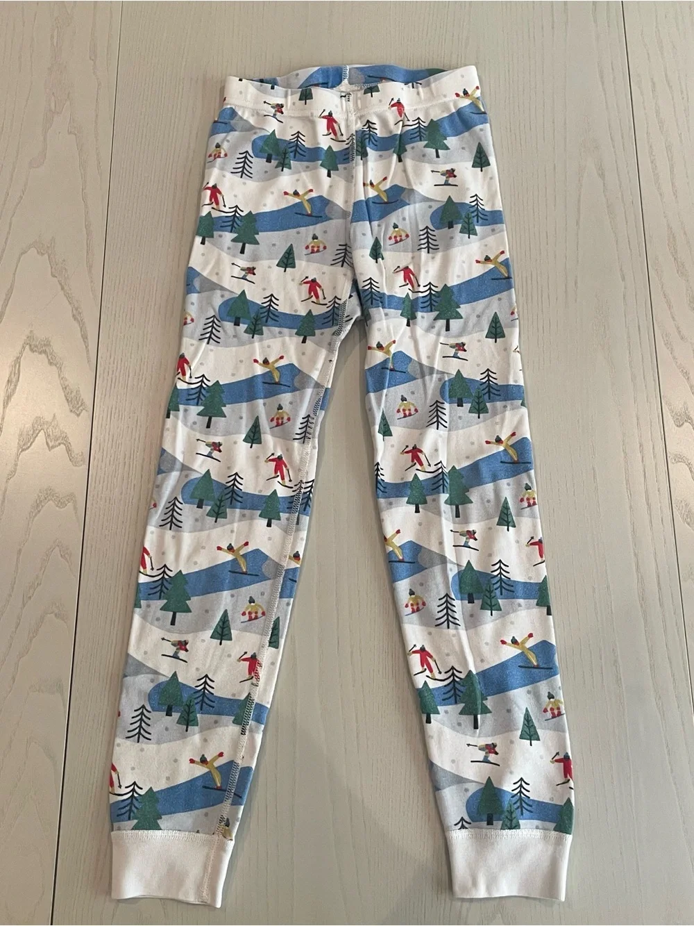 Hanna Andersson HannaJams Long John Pajama Set Ski Slope - Size 8 130